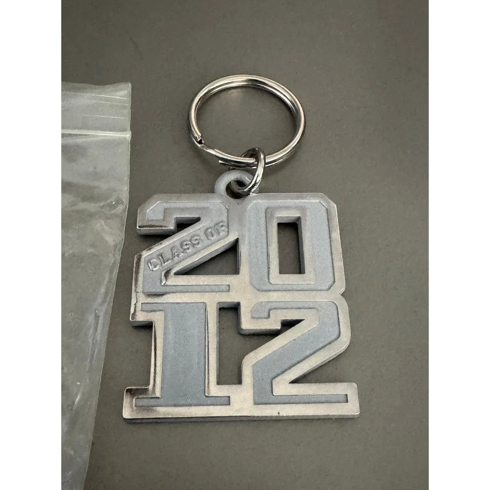 Jostens Class of 2012 Silver Tone Graduation Keychain Commemorative Memento
